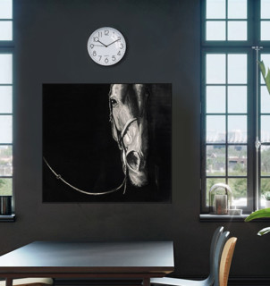 孙浩《马的肖像2》80x87cm 装饰画 版画 210g进口版画纸