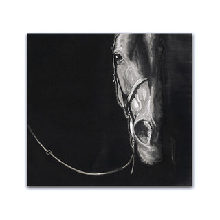 孙浩《马的肖像2》80x87cm 装饰画 版画 210g进口版画纸
