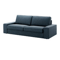 IKEA 宜家 KIVIK 奇维系列 西拉利德布艺沙发 三人位 深蓝色