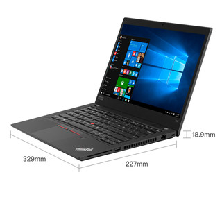 ThinkPad 思考本 T490 14.0英寸 轻薄本 黑色(酷睿i7-8565U、MX250、8GB、512GB SSD、1080P、60Hz、20N2A00TCD)