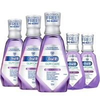 Oral-B 欧乐-B 牙龈专护漱口水 500ml*3瓶+250ml*2瓶