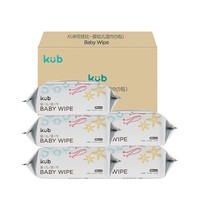 kub 可优比  婴儿专用手口湿巾 80抽 5包
