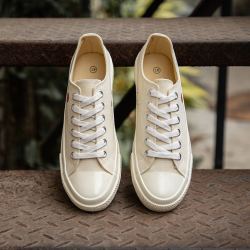 charlesjangshappyheart夏季帆布鞋女男情侣鞋百搭高帮鞋女男休闲鞋