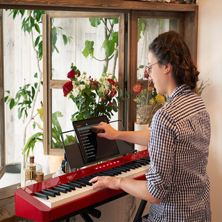 CASIO 卡西欧 PX系列 PX-S1000 电钢琴 88键重锤 红色 琴凳礼包+X架+单踏板