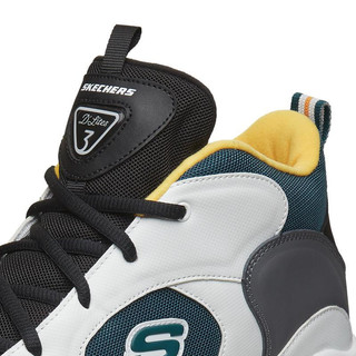 SKECHERS 斯凯奇 D'lites 3.0 男子休闲运动鞋 999299-WGRN 白色/绿色 41.5