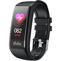 dido Y1 智能手环 黑色 硅胶表带(血压、血氧)