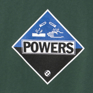 POWERS SUPPLY CORROSION 男女款短袖T恤 深绿色 XL