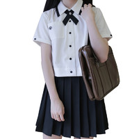 St.cat 圣卡特女子高 长青 JK制服 西式制服 女士短袖衬衫 白色 XS