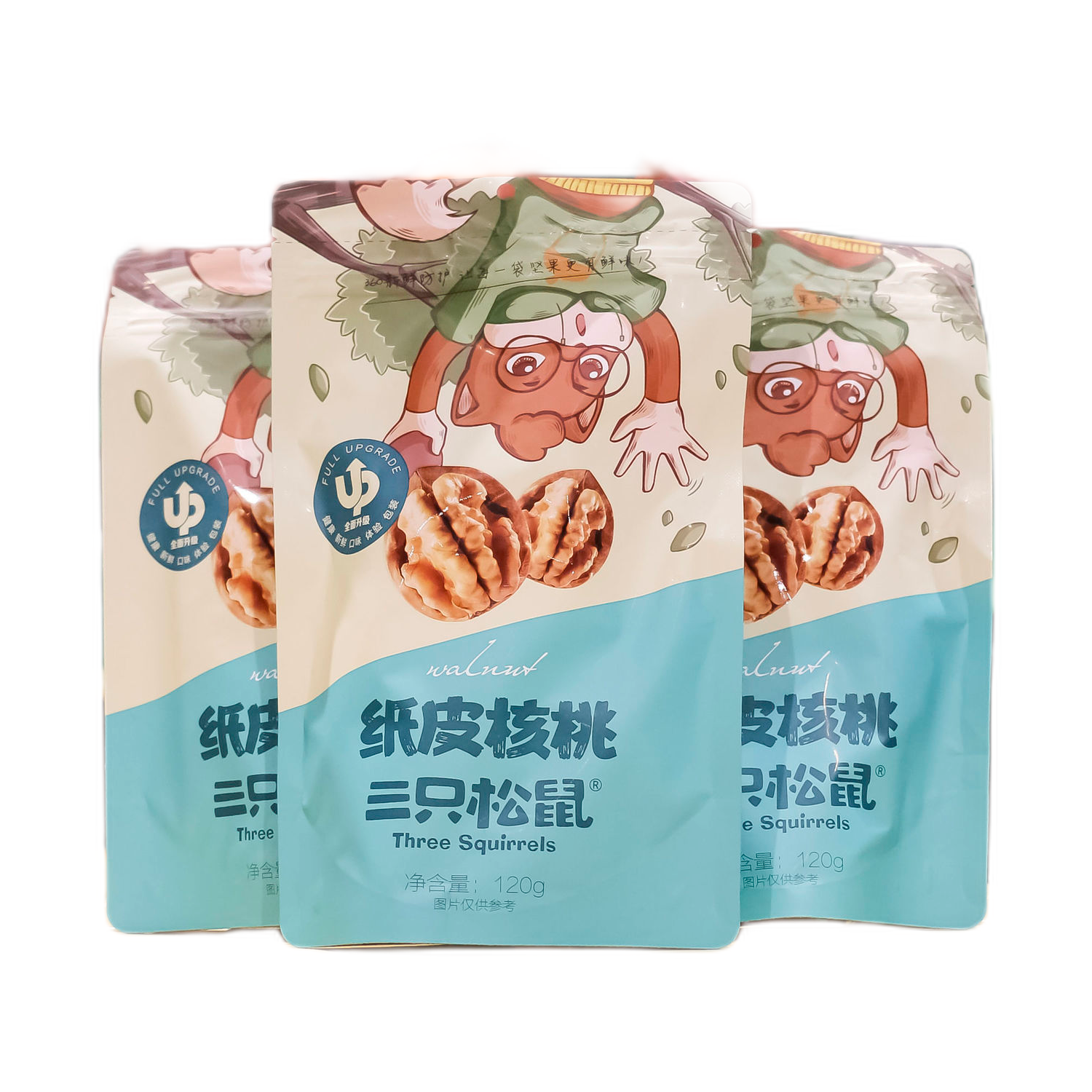three squirrels 三只松鼠 纸皮核桃 120g