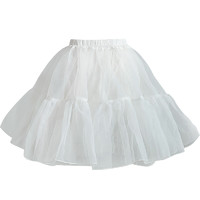 四葉工房 Lolita洛麗塔 南瓜君 女士南瓜褲 白色(含單層紗) 45cm