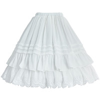 四葉工房 Lolita洛麗塔 魚骨小姐3.0 女士可調節裙撐 短款 白色