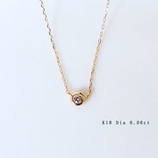 18K金 经典简约泡泡钻项链