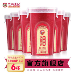 成有王记  冰杨梅汁（380ml*6瓶）*3件（冰袋保鲜）