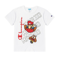 Champion 马里奥联名系列 女士短袖T恤 UW-STS01 白色 S