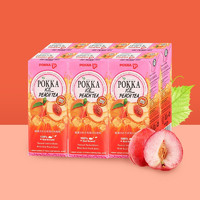 POKKA 百佳 马来西亚进口 日本鲜活蜜桃冰红茶 250ml*6瓶超值分享装