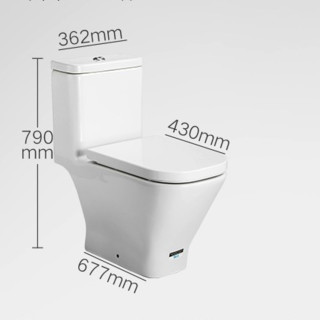 Roca 乐家 米图思N系列 A34Z39100C 直冲连体式马桶