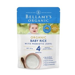 BELLAMY'S 贝拉米 有机婴儿益生元GOS米粉 125g