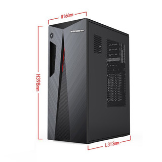 MECHREVO 机械革命 EX880 台式机 黑色(酷睿i7-9700、GTX1660Ti 6G、8GB、256GB SSD+1TB HDD)