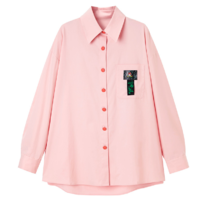 PEACEBIRD WOMEN 太平鸟女装 米妮联名系列 女士长袖衬衫 AYCAB2A0201 粉色 M