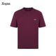 Ermenegildo Zegna 杰尼亚（Zegna） 2021春夏款  男士短袖T恤杜鹃红 UW526-706R-R05-48 S码