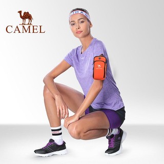 CAMEL 户外男女款运动手臂包 双袋容纳男女手臂包 8W3AMT004 橘色