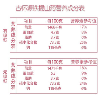 古怀源 铁棍山药粉 原味 280g*3盒