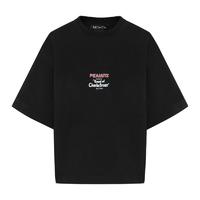 MO&Co. 摩安珂 史努比联名系列 女士短袖T恤 MBA2TEE009 黑色 M