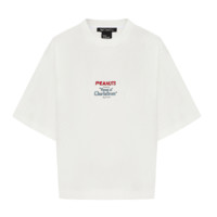 MO&Co. 摩安珂 史努比联名系列 女士短袖T恤 MBA2TEE009 本白色 S