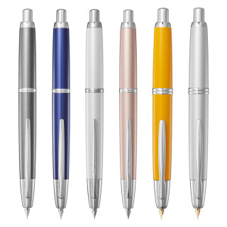 PILOT 百乐Capless Decimo梦幻钢笔按压式伸缩18K金笔 梦幻十代·黑色 FCT-1500RR F尖(约0.4-0.5mm)暗尖 官方标配