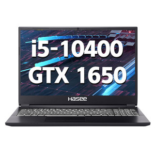 Hasee 神舟 战神 TX7-CU5DS 16.1英寸 轻薄本 黑色(酷睿i5-10400、RTX 3070 6G、8GB、512GB SSD、1080P、IPS、144Hz）