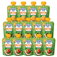 Heinz 亨氏 婴儿小绿包水果果汁泥 14袋