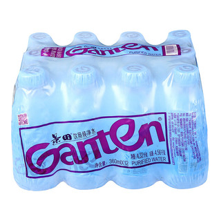 Ganten 百岁山 景田 饮用纯净水 360ml*12瓶