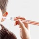 xie jiao 谢角匠 不锈钢发光挖耳勺 含2个软勺头+2节电池
