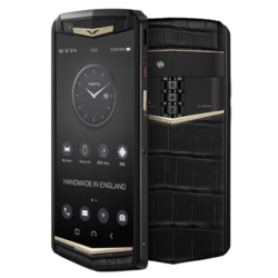 VERTU 纬图 ASTER P哥特 钛银喜马拉雅鱼鳄皮 4G手机 6GB+128GB 黑色