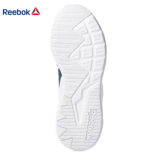 锐步Reebok 男子复古休闲鞋 DASHONIC 时尚款网面低帮运动鞋 白色/学生军蓝色/原始红 44.5
