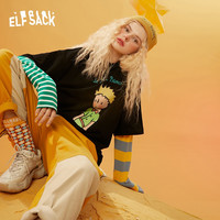 elf sack 1040_AL5059ZB 女士拼接长袖T恤