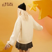 elf sack 1040_AL3117 女士半高领加绒卫衣