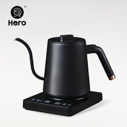 Hero 咖啡家居 Hero电动手冲壶智能温控壶 家用控温电热水壶 细嘴手冲咖啡壶 电动细口壶600ml