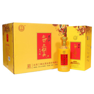 YONGFENG 永丰 永丰牌 北京二锅头  黄龙 京派淳和 大师版 46度至尊黄龙500ml*6瓶整箱装