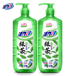 活力28 绿茶加浓洗洁精 1.2kg*2瓶