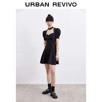 URBAN REVIVO UR2021春夏新品女装法式甜美镂空灯笼袖宝藏连衣裙WJ15S7AN2000