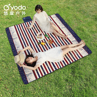 YODO 悠度 户外野餐垫ins风 200x200-英伦风格-超声波涤棉-可机洗