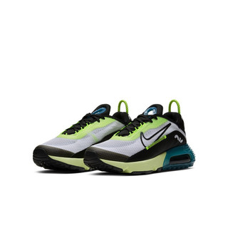 NIKE 耐克 Air Max 2090 (GS) 大童跑鞋 CJ4066-101 黑色/蓝色/绿色 36