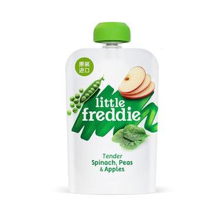 LittleFreddie 小皮 有机果泥 西班牙版 3段 豌豆菠菜苹果味 100g