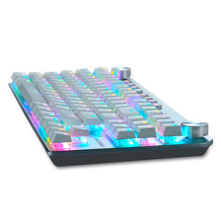 魔炼者 MK11 87键 双模无线机械键盘 白色 国产青轴 RGB