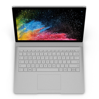 Microsoft 微软 Surface Book 2 13.5英寸 轻薄本 亮铂金(酷睿i7-8650U、GTX 1050、8GB、256GB SSD、3K、PixelSense触摸显示屏）