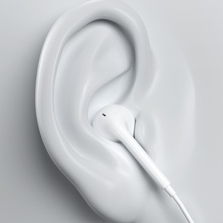 enkor 恩科 EM230 半入耳式有线耳机 白色