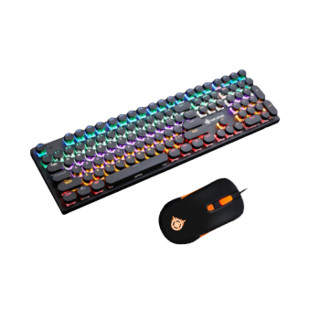 魔炼者 1505键盘+MG1鼠标 有线键鼠套装 青轴