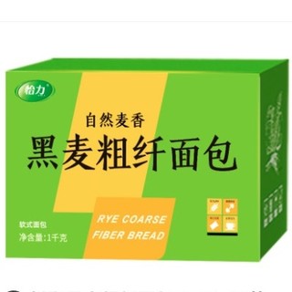 直播专享：怡力 低脂全麦面包 粗粮吐司 1000g