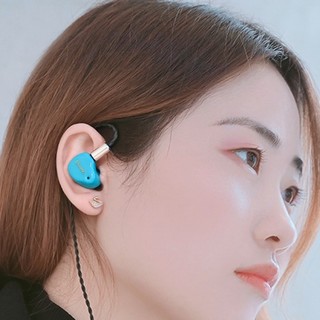 Jaben 水黄鹂HiFi版 入耳式挂耳式有线耳机 松石 3.5mm